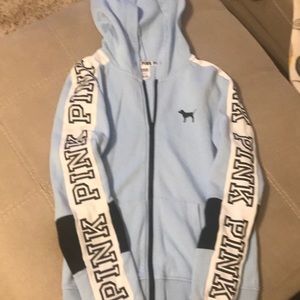 PINK Victoria Secrets zip up hooded sweatshirt